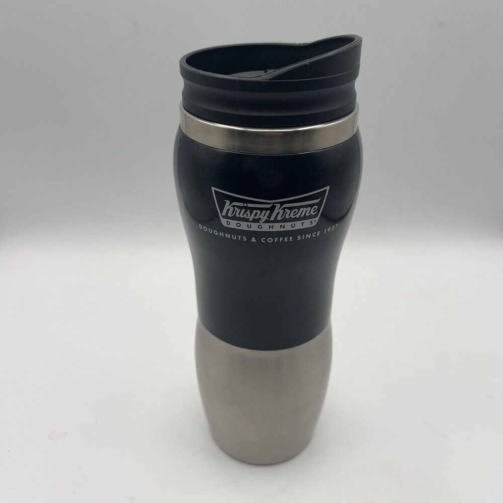 Krispy Kreme  16 oz “Hot Doughnuts Now “Coffee Travel Reusable Mug Cup
